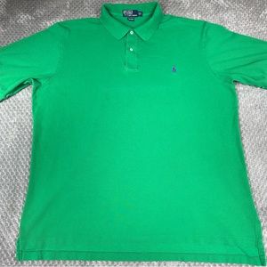 Polo By Ralph Lauren Polo Shirt Men’s 2XLT TALL Green Casual Short Sleeve Pony